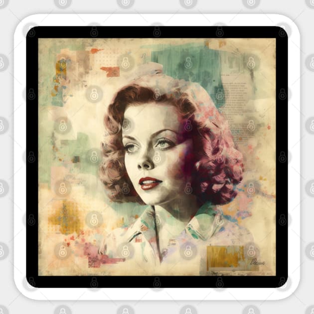 Ida Lupino #3 Sticker by MonoMagic